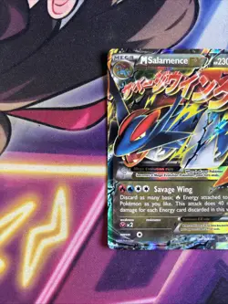 Mega M Salamence EX XY171 XY Promos Black Star Promo Holo Pokemon Card LP - Image 2