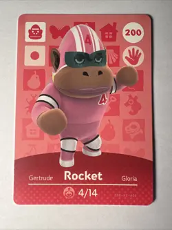 200 Rocket Amiibo Card 200 Series 2 Animal Crossing Nintendo Switch NA Region - Image 1