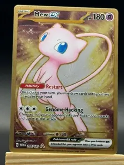 Pokemon TCG Mew EX Metal Gold NM 205/165 Scarlet & Violet 151 Promo Card - Image 1