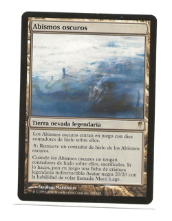 DARK DEPTHS MTG EX / LP Coldsnap Magic Espanol - Abismos Oscuros - Image 1