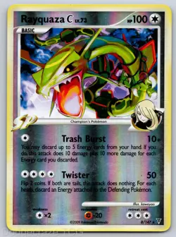 Rayquaza C 8/147 Holo Rare Supreme Victors Pokemon Reverse Holo LP - Image 1