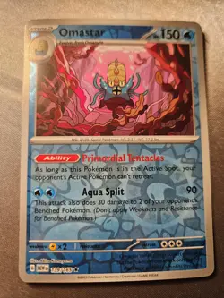 Pokemon TCG - Omastar 139/165 [MEW] SV 151 Reverse Holo - Image 1