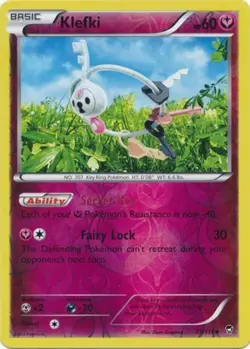 Pokemon - Klefki - 73/111 - Uncommon - Reverse Holo - XY - Furious Fists - NM - Image 1