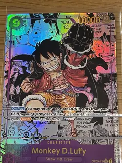 Monkey.D.Luffy | OP09-119 Manga Alt Art | Emperors in the New World | One Piece - Image 1