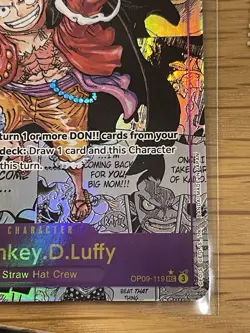 Monkey.D.Luffy | OP09-119 Manga Alt Art | Emperors in the New World | One Piece - Image 4