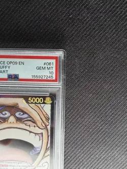 OP09-061 Monkey.D.Luffy Alt Art Foil Leader Emperors in the New World PSA 10 - Image 3