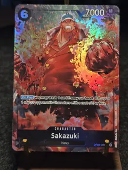 Sakazuki OP02-099 SR One Piece TCG Alt Art - Image 1