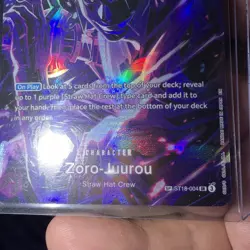 🧭One Piece Is Here Zoro-Juurou SP ST18-004 Legacy of the Master Foil Lets Go🏴‍ - Image 4