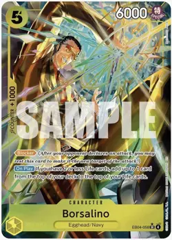 One Piece Borsalino (Alternate Art) EB04-058 Adventure on Kami's Island Foil - Image 1