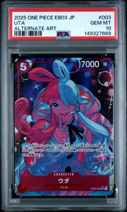 PSA 10 Uta Alternate Art EB03-003 SR One Piece JP 2025 GEM MT - Image 1