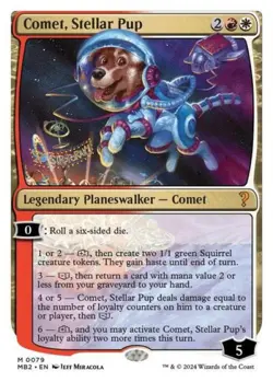 MTG English Comet, Stellar Pup (White Border) NM Normal Mystery Booster 2 - Image 1