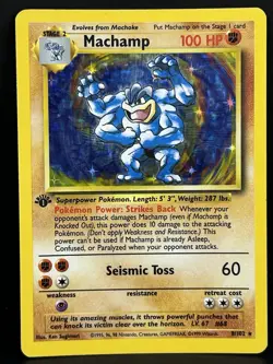 Machamp 8/102 1st Edition Base Set Holo Rare Pokemon TCG 1999 - Image 1