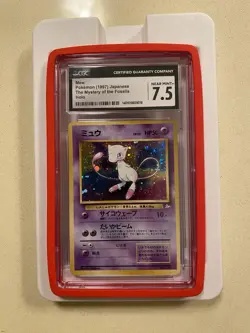 Pokemon Mew Mystery of the Fossils Holo Japanese Swirl CGC 7.5 NM+ Clean 🧽 💜 - Image 1