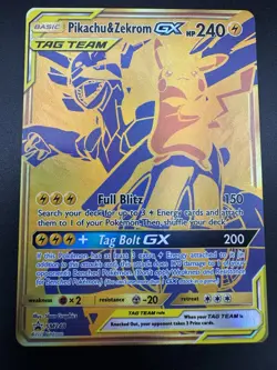 Pikachu & Zekrom GX SM248 Tag Team Pokemon Black Star Promo Near Mint - Image 3