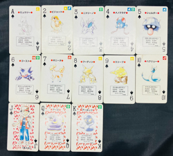 (EX - MP) Pokemon Poker Playing Cards Green Venusaur Red Charizard Deck No Box - Image 2