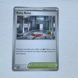 Risky Ruins 127/132 Mega Evolution Pokemon TCG English NM - In Hand - Image 1