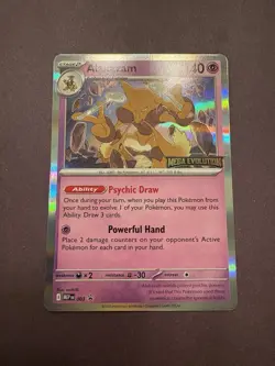 Pokemon TCG Alakazam Promo MEP 003 Mega Evolution Stamped - LP - Image 1