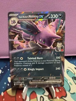 Pokemon TCG Team Rocket’s Nidoking ex SVP 217 Sv: Destined Rivals Promo NM - Image 1