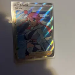 2021 Pokemon Skyla #072/072 Shining Fates Ultra Rare Full Art Holo NM - Image 4