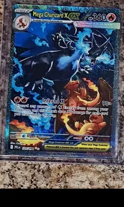 Pokemon Mega Charizard X ex 125/094 Phantasmal Flames Full Art Holo 2025 - Image 1