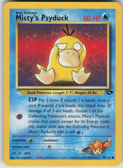 Pokemon TCG Misty's Psyduck Common Gym Challenge 090/132 - Image 1