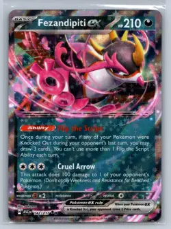 Fezandipiti ex 142/217 Double Rare Ascended Heroes Pokemon Near Mint - Image 1