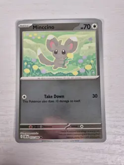 072/086 Minccino Reverse Holo Card - Chaos Rising - Pokemon TCG Mega Evolutions - Image 1