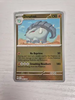 045/086 Donphan Reverse Holo Card - Chaos Rising - Pokemon TCG Mega Evolutions - Image 1