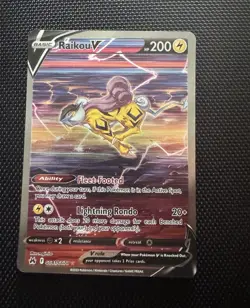Pokemon Raikou V Crown Zenith Galarian Gallery Ultra Rare Full Art Holo NM - Image 1