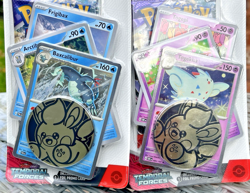 POKEMON TCG TEMPORAL FORCES PREMIUM CHECKLANE BLISTER PACK X2 TOGEPI & FRIGIBAX - Image 2