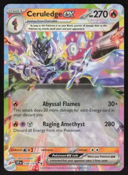 Ceruledge ex 036/191 Double Rare Surging Sparks Pokemon Near Mint - Image 1