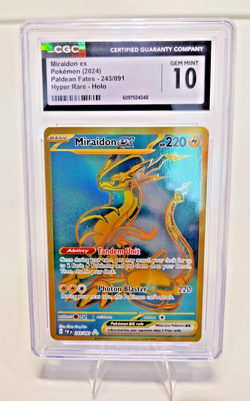 Pokemon Hyper Rare Holo Miraidon EX 243/091 2024 - CGC GEM Mint 10 - Image 3