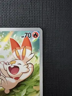 Pokemon TCG Scorbunny Full Art Holo Rare 225/217 70 HP English Prismatic - Image 3
