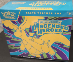 Pokemon TCG ETB Mega Evolution: Ascended Heroes Dragonite Zekrom Sealed - Image 1
