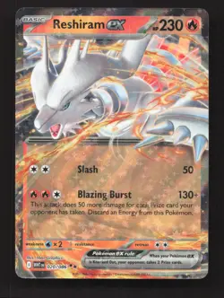 Reshiram ex 020/086 Holo Double Rare White Flare Pokemon Near Mint - Image 1