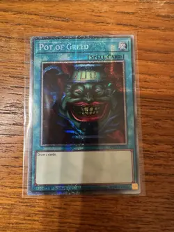 Yugioh 2025 Mega-Pack: Pot of Greed MP25-EN050 Starlight Rare NM - Image 1