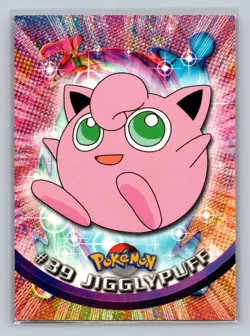 Pokemon Topps 1999 JigglyPuff #39 Blue Logo Non-Holo - Image 1