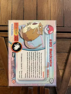 Pokemon Topps Raticate #20 - Image 2