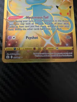 Mew 025/025 Celebrations Gold Shiny Mew Pokemon TCG - Image 3
