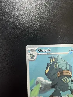 Golurk 123/086 NM Illustration Rare Pokemon Scarlet & Violet Black Bolt (NM-) - Image 3
