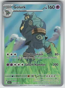 GOLURK 123/086 HOLO ILLUSTRATION RARE BLACK BOLT POKEMON HOLO NEAR MINT - Image 1