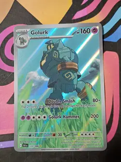 Pokemon TCG Golurk 123/086 Sv: Black Bolt Holo Illustration Rare - Image 3