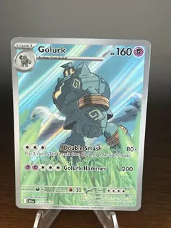 Golurk Pokemon Illustration Rare SV: Black Bolt 123/086 - Image 1