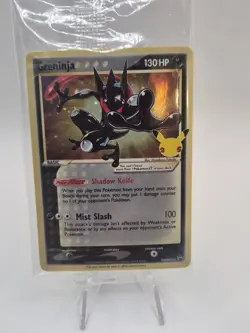 Greninja Gold Star Sealed SWSH144 2021 Celebrations Pokemon Black Star Promo - Image 1