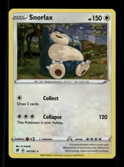 2020 Pokemon Promo Cosmos Holo #141 - Snorlax - Image 1