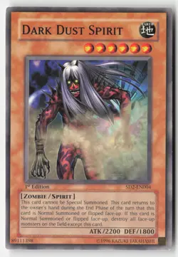 Yugioh - Dark Dust Spirit SD2-EN004 1st Edition - Structure Deck: Zombie Madness - Image 1