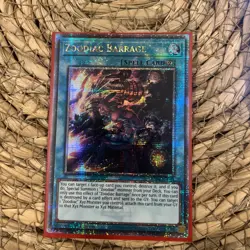 Zoodiac Barrage – RA04-EN091 – Quarter Century Secret Rare – 1st Edition YuGiOh - Image 1