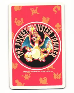 Arcanine No. 059 King Of Clubs Pocket Monster Poker Card Pokemon Japanese LP - Image 2
