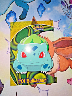 2000 Topps Pokemon T.V. ANIMATION BULBASAUR CLEAR CARDS PC2 - Image 1