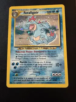 Feraligatr Neo Genesis Holo Rare Card 4/111 Non-Graded - Image 1